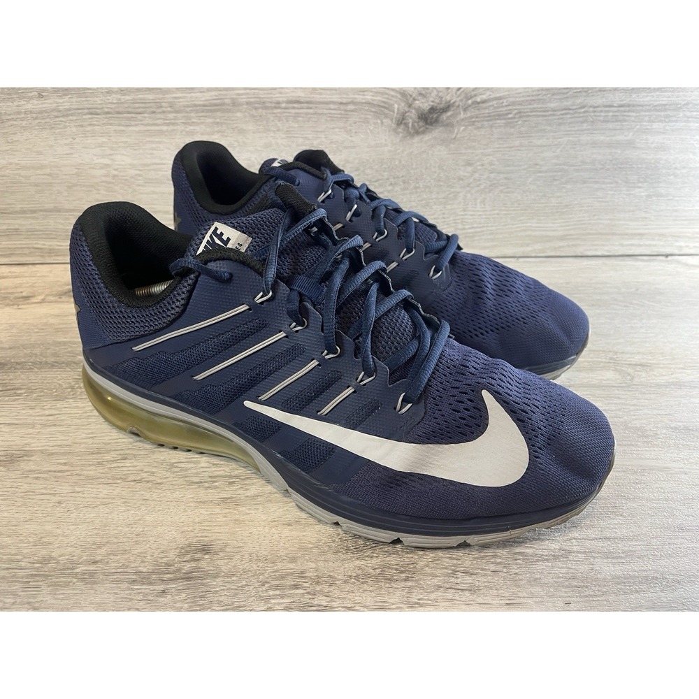 Nike Airmax Running Shoes 806770-400 Navy Blue Men's Size 13 Sneakers Athletic